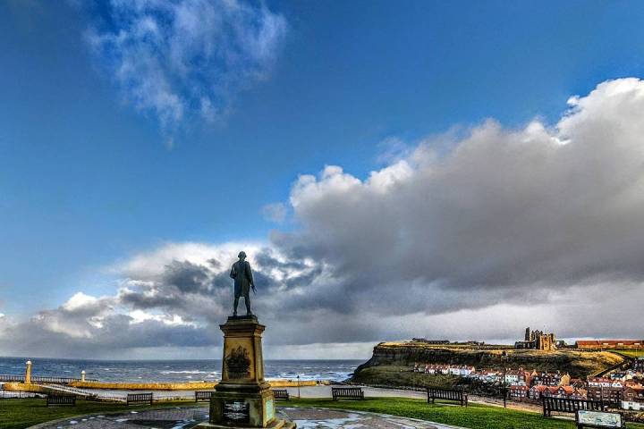 West Cliff in Whitby, North Yorkshire