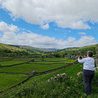 a person photographing the Yorkshire Dales