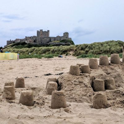sandcastle on the beach
