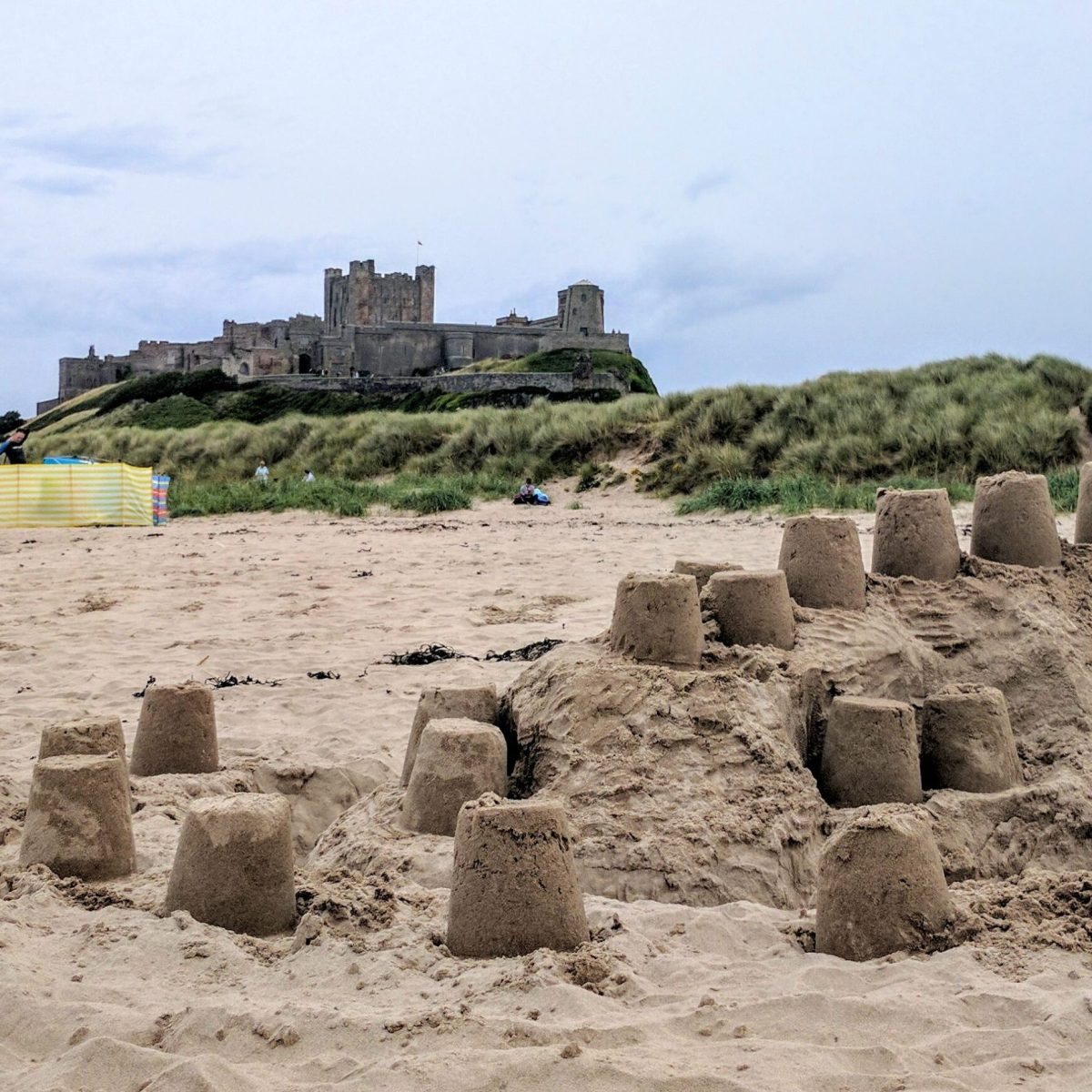 sandcastle on the beach